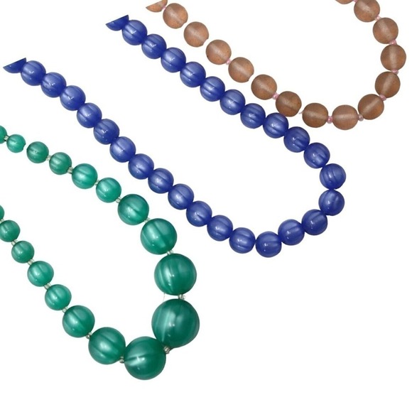 Three Vintage Bead Choker Necklaces to Wear as a Set or Separately - Hey Viv - Picture 2 of 9